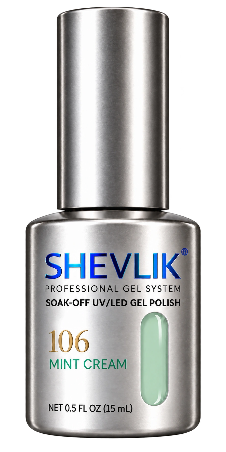 SHEVLIK 106 Mint Cream — solid gel color preview